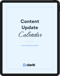 Content Update Calendar