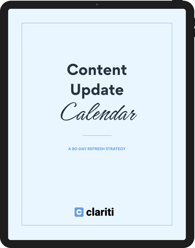 Content Update Calendar