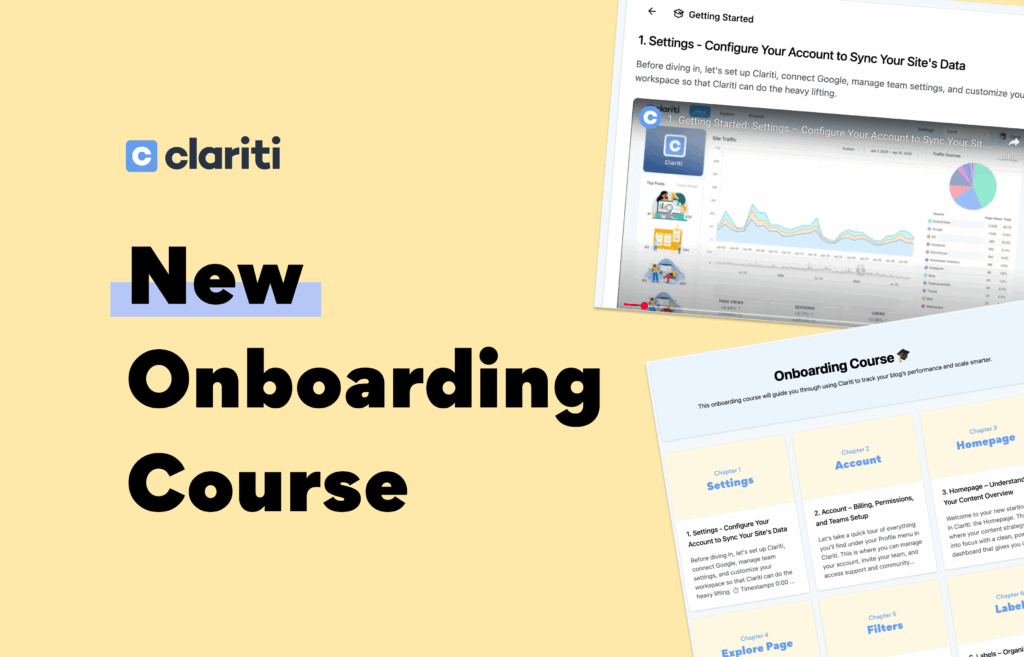 New Clariti Onboarding Course